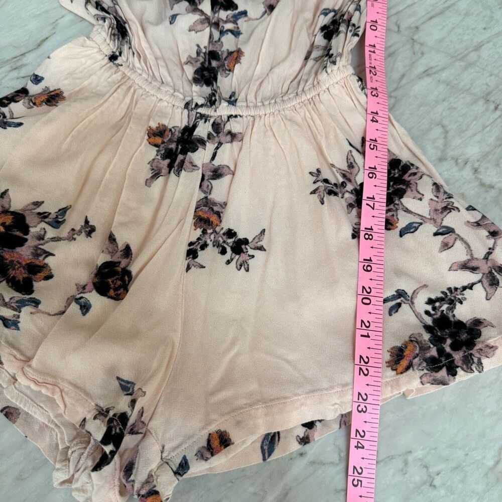 Free People So Divine Floral Cold Shoulder Off The Shoulder Romper size XS - Picture 7 of 7